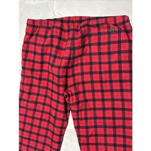 Filson Men's Red & Black Plaid Lounge Pajama Pants 2XL Cotton Blend Heavy Thick thumbnail 8