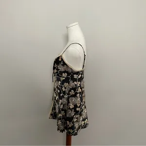 Vintage Victorias Secret Top Cami Nighty Babydoll Lace Floral Tie Front Y2K thumbnail 4
