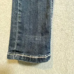 Grace in LA Jeans Womens 28 Blue Embroidered Sequin Pocket Western Distressed thumbnail 6