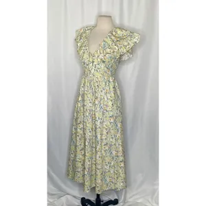 O.P.T. Kate Floral Ruffled Midi Dress One Pretty Time Pockets Ruffles‎ Small thumbnail 7