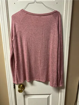 Old Navy Women’s Long-Sleeve Scoop Neck Top - Rose Pink thumbnail 2