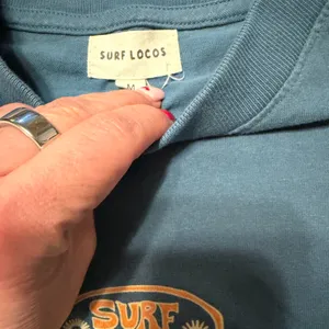Surf Locos Long Sleeve Graphic Tee Size Medium Blue thumbnail 2
