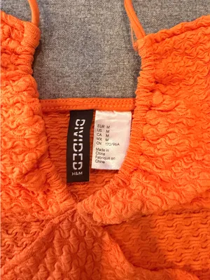 H&M Orange Halter Bodysuit thumbnail 3