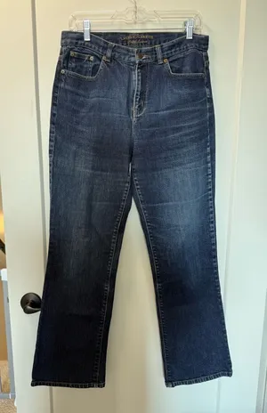 Lauren Ralph Lauren Women’s Classic Bootcut High Waist Dark Wash Stretch 6‎ thumbnail 1