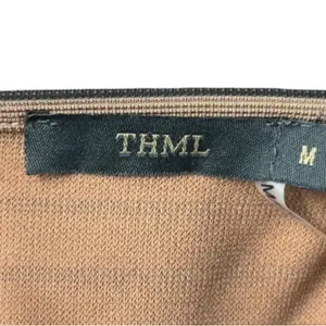 THML Sleeveless Minimalist Career Sheath Dress Size M Brown Black Color Block thumbnail 9