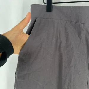 Coco + Carmen Wide Leg Pants Womens L\XL Gray Cotton High‎ Rise Elastic Waist thumbnail 3