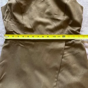 Talbots Marrotto Brown 99% Wool Sleeveless Wrap Front Sheath Dress 2 NEW thumbnail 8