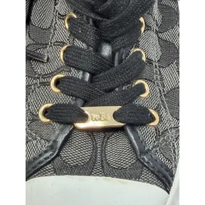 Coach Empire Signature Jacquard Low Top Sneakers Black Charcoal A00248 SIZE 7.5 thumbnail 3