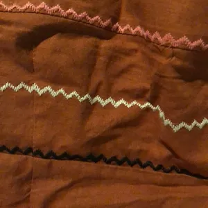 Forever 21 Burnt Orange Stripped Embroidered Dress thumbnail 4