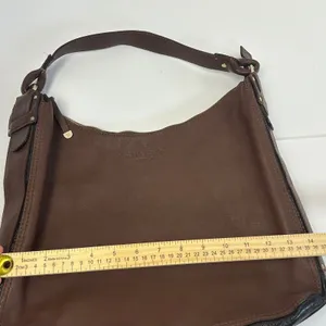 Kate Spade New‎ York Leather Hobo Shoulder Bag Purse Brown Gold Tone Hardware thumbnail 13