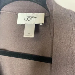 Loft Brown Button Front Cardigan Sz Medium thumbnail 9