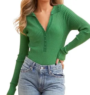 NWT Free People Intimately Ready For It Bodysuit Ribbed Knit Green Size Medium thumbnail 1