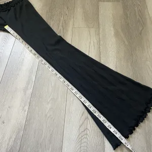 Urban Outfitters Pants cotton pointelle knit flare womens Black (xsmall) lounge thumbnail 4