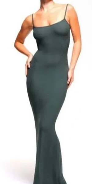 Skims Green Bodycon Dress thumbnail 1