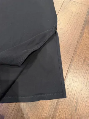 Old Navy Black Ribbed Tank Midi Dress Size Small - C27-171 thumbnail 2
