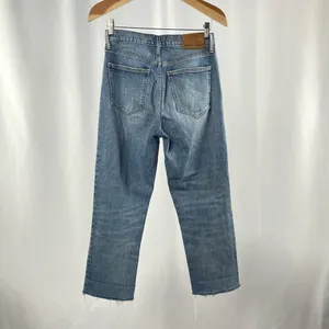 Denim Forum The Arlo High Rise Straight Jeans in Blue‎ Size 26 thumbnail 7