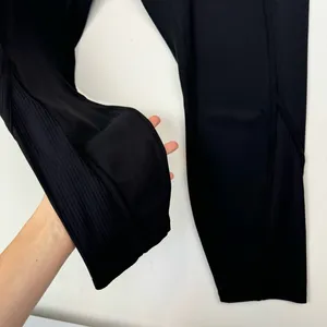 Lululemon Align Rib Panel High Rise Tights Leggings Sz 14 Black Nulu Stretch thumbnail 10