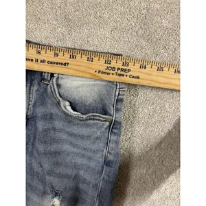 Risen Jeans Straight Leg Distressed‎ High Rise Light Wash thumbnail 7