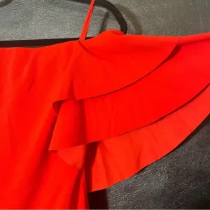 Ralph‎ Lauren Red Off Shoulder Dress Size 0 thumbnail 6