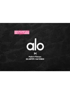 Alo Airlift High-Waist Leopard Debossed Leggings Black Hi-Rise Waisted Tights M thumbnail 7