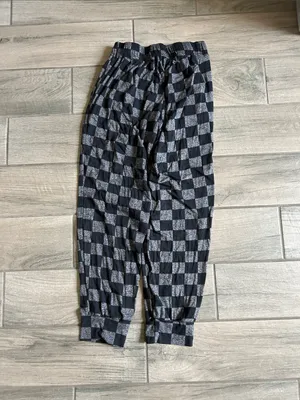 Black & Gray Check Lounge Pajama Pants thumbnail 4