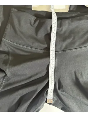 Nike Black High-Waist Dri-FIT Leggings with White Swoosh Sz XS thumbnail 9