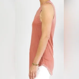 $75 Cotton Citizen Mykonos Supima Cotton Blend Racer Tank Top - Small thumbnail 2