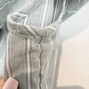 Revolve The Fifth Label Blouse Size Small Pixel Striped One Shoulder Ruffle Coquette Alt thumbnail 5