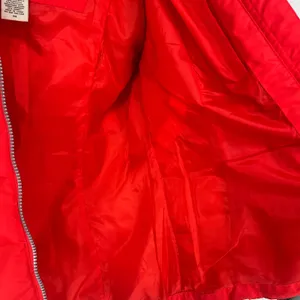 Eddie Bauer 550 Down Puffer Jacket Womens M Red Fur Hood Winter Ski Coat thumbnail 11