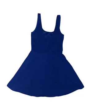 H&M Royal Blue Sleeveless Fit-and-Flare Minidress thumbnail 2