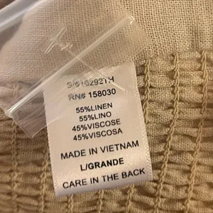 Love‎ Tree Linen Blend Button Front Tank Top Size Large thumbnail 8