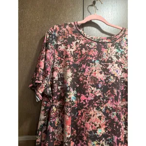 Lululemon short-sleeve athletic top vibrant multicolor floral women's 16 thumbnail 2