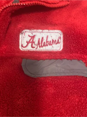 Alabama Crimson Tide KA Red Fleece Zip-Up Jacket Ladies Size Medium thumbnail 2