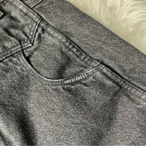 Vintage Black High Waisted Straight Tapered Jeans 100% cotton Made in USA thumbnail 2