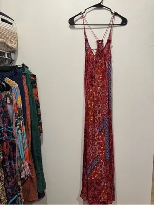 Free People Intimately Work of Art Maxi Dress NWOT L thumbnail 3