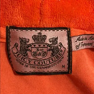Juicy Couture Puff Sleeve Hoodie Orange Terry M thumbnail 5
