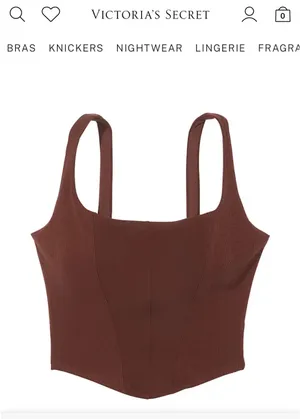Victoria Sport Victoria's Secret Ganache Modal Corset Tank Top thumbnail 2