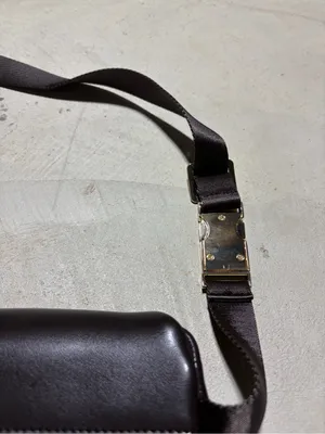Michael Kors Brown Monogram logo Belt Bag with Gold Hardware thumbnail 9