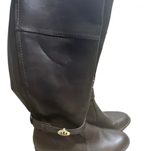 Tommy Hilfiger Brown Leather Riding Boots Women’s 10 thumbnail 5
