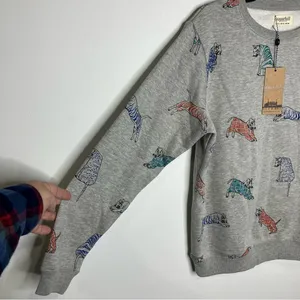 NWT‎ Sugarhill Brighton Alanis tiger sweatshirt multicolor size 10 thumbnail 4
