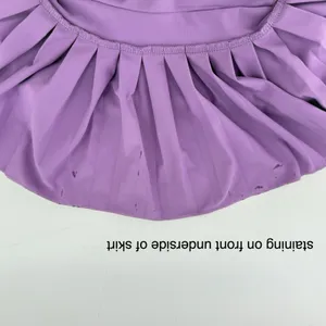 Gold Hinge Pleated Tennis Skirt Skort Purple Women XS Pickleball Preppy Sporty thumbnail 4