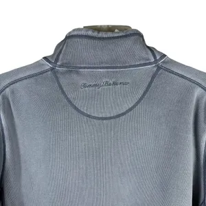 Tommy Bahama 100% Cotton Grey/Blue Half Zipup Sports Sweater Women’s Size M thumbnail 6
