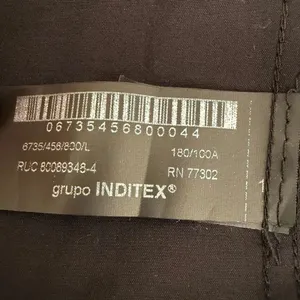 Zara Button Down Boxy Plain Black Long Sleeves Button Down Blouse SZ L #2574 thumbnail 9