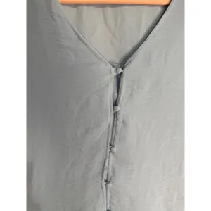 Vince Camuto Light Blue Ruffle Long Sleeve Chiffon Blouse‎ M NWT Button Front thumbnail 6