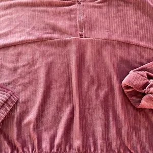 NWOT Chic Pink Velvet‎ Hoodie thumbnail 5
