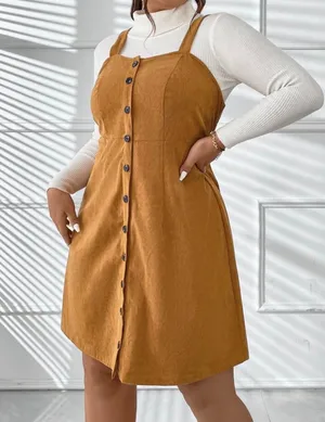 SheIn Corduroy Fall Dress thumbnail 1