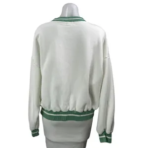 Yellow The Label Let's Go For A Walk White Green Long Sleeves Sweatshirt Top M thumbnail 3