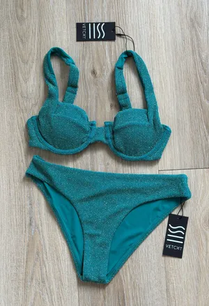 Vetchy Laguna bikini emerald set Green Size XS thumbnail 1