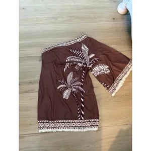 NEW Tropical 1 Shoulder Tassel Vacation Dress M thumbnail 2