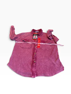 BRIGGS waffle knit button down nwt thumbnail 3